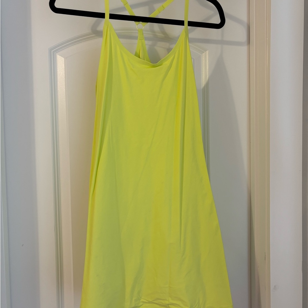 Outdoor Voices Yellow Backless Camisole Dress